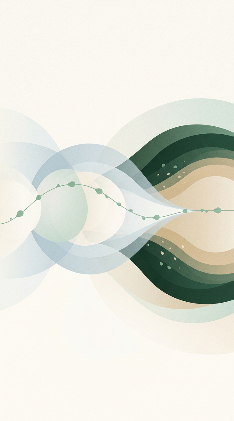 a single dew-line threading through layered orbs of data light converging into a stable core — left-to-right flow — calm precise — cover for: Automating accounts payable in 2026: a Make + Stripe + AI workflow you can ship