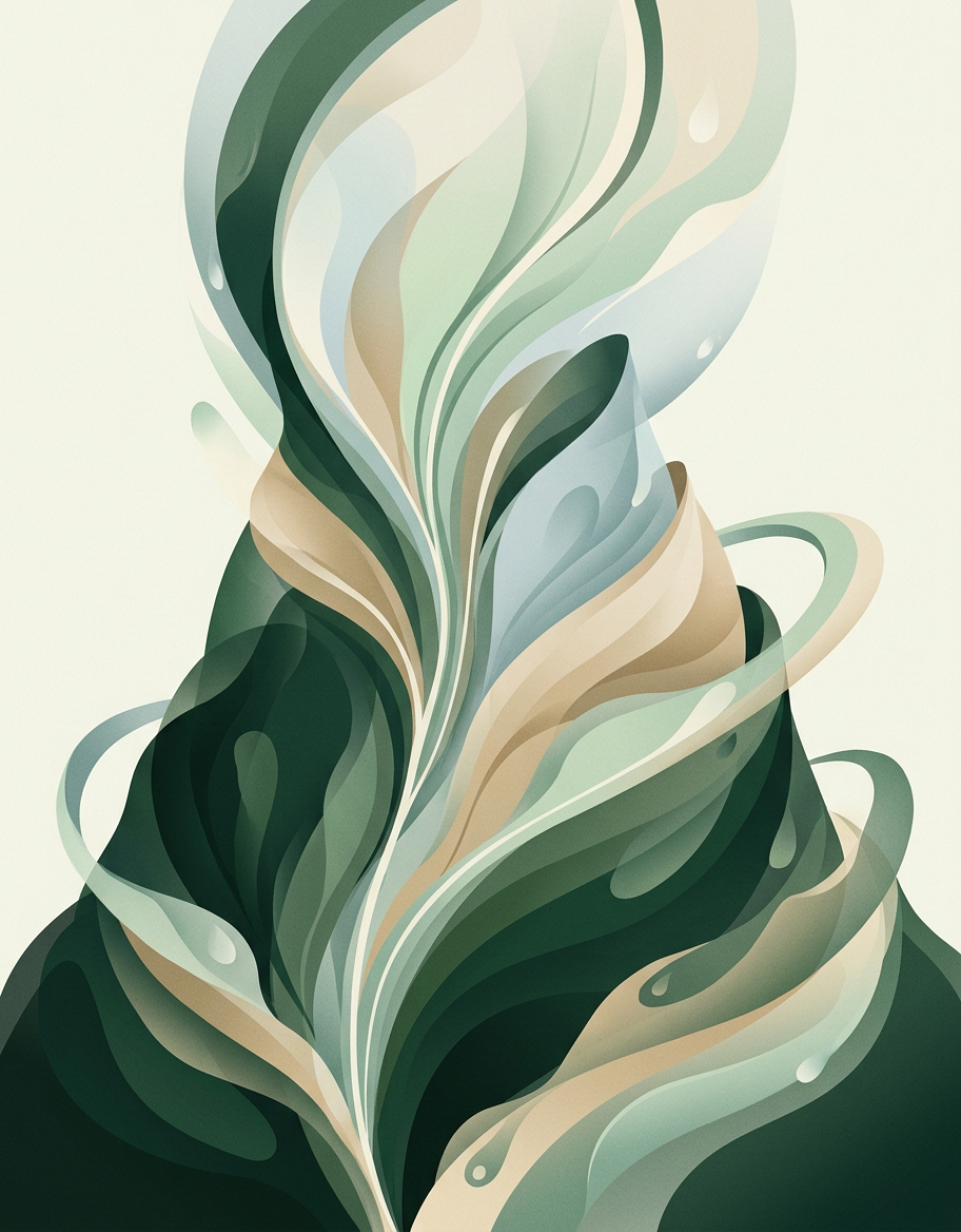 Converging masses threaded by upward-blooming lines — layered organic strata with orbiting forms — hopeful, focused, and quietly triumphant. — cover for: The best AI coding assistant for solo devs in 2026 (tested 6)