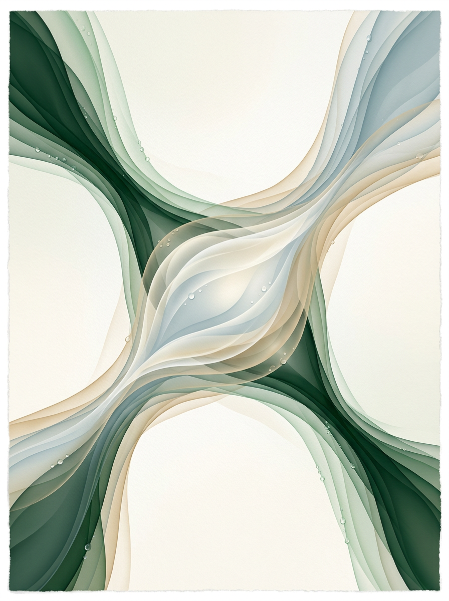 four intersecting dew-streams forming a stable central pool — cross-shaped convergence — calm deliberate — cover for: Cursor vs Windsurf vs Lovable vs Claude Code: the best AI coding tool for teams