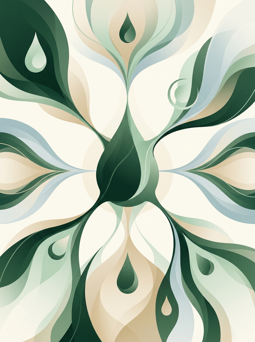 one bold dew-form orchestrating branching dew-streams converging and diverging — radial lattice — focused calm — cover for: Use Claude Projects as your automation brain: a practical orchestration tutorial