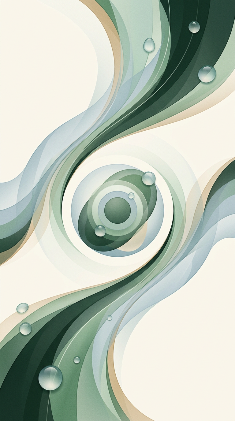 two converging translucent currents around a steady central orb — layered circular flow — calm precise — cover for: Build a Claude Scheduled Tasks Workflow for Weekly Reports