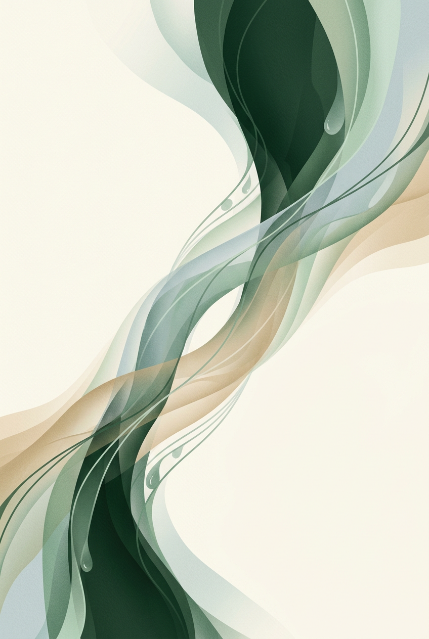 two interlocking dew-strands weaving into a single clarified flow — gentle diagonal braid — deliberate steady — cover for: Ship a Cursor + Claude Code refactor workflow clients pay for