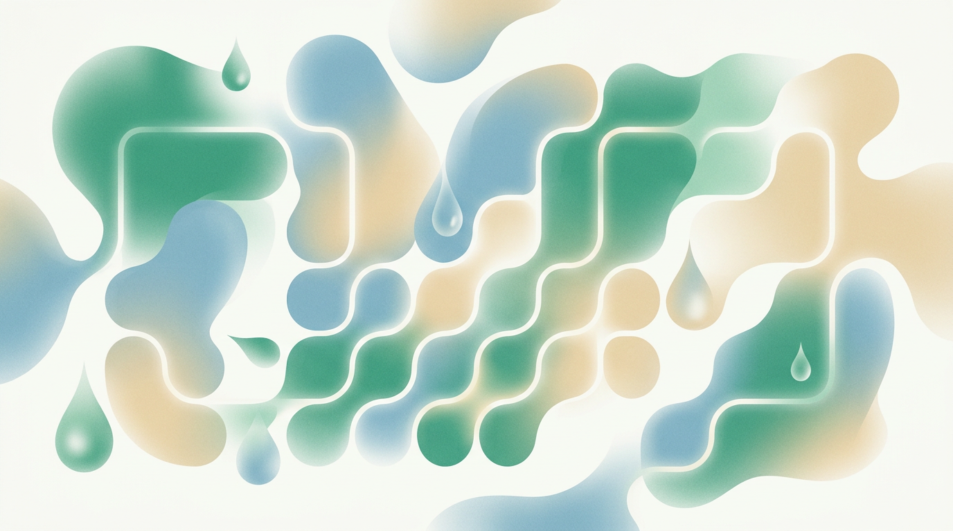 Abstract organic illustration for: 9 durable prompt patterns that survive model upgrades