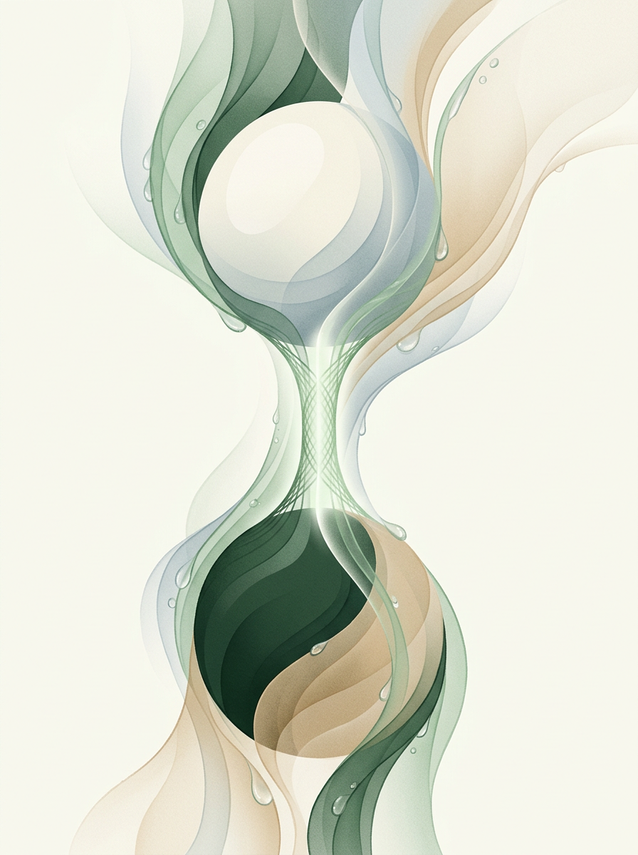 two anchored spheres joined by a narrow luminous bridge — centered vertical flow — calm resilient — cover for: n8n VPS Setup for a Lean Automation Stack