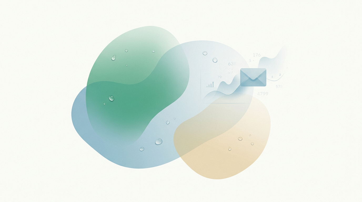 Abstract organic illustration for: Newsletter monetization math: what 1,000 subscribers really earns