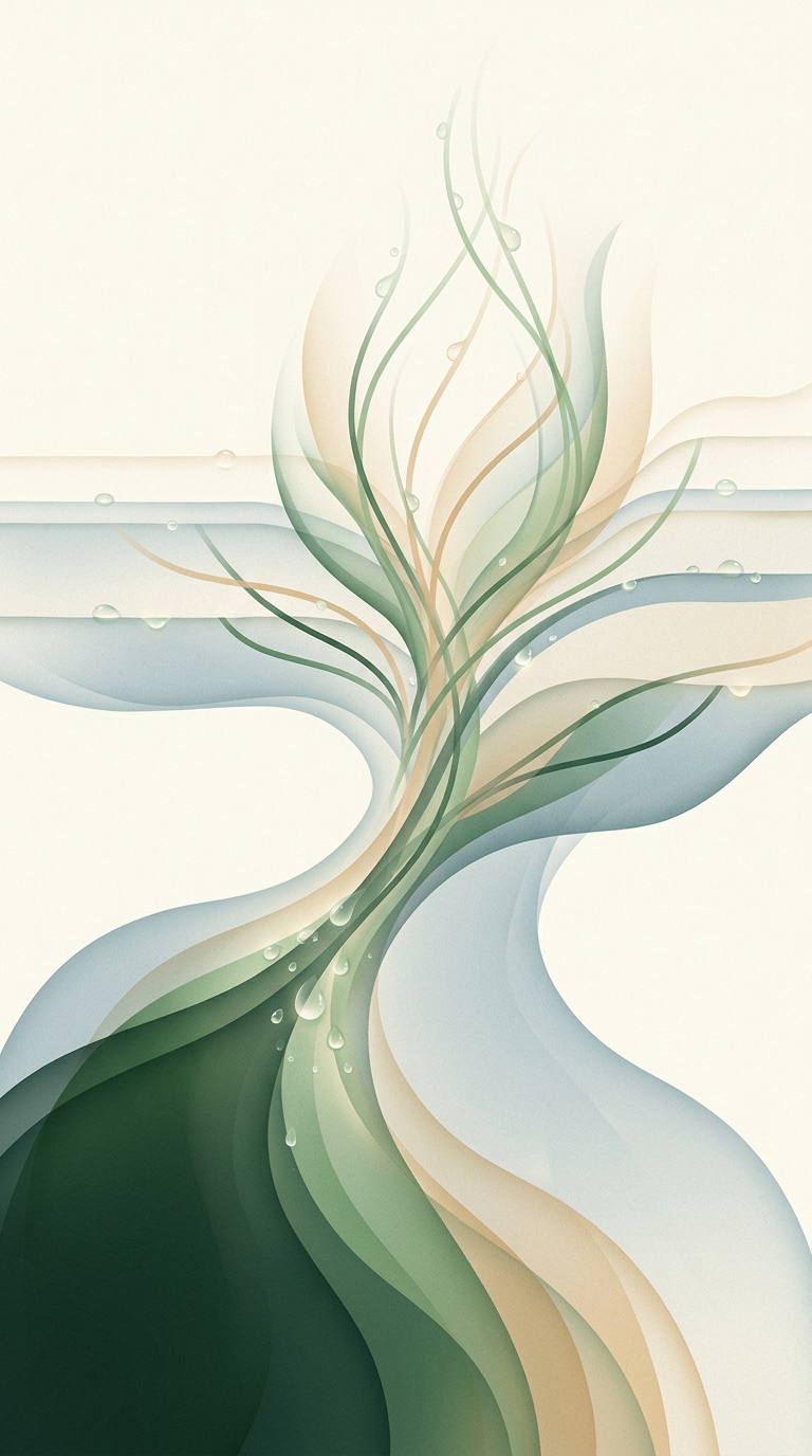 Converging masses threading upward into layered strata — a slow bloom of threaded lines rising through strata — cautious hope. — cover for: Newsletter monetization math: what 1,000 subscribers really earns