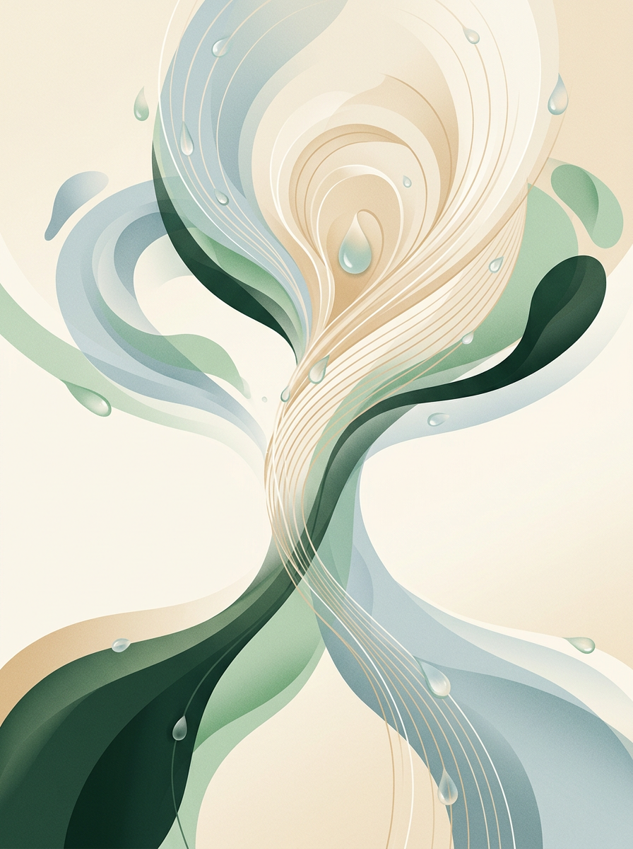 Three converging masses threaded by upward-blooming lines — layered strata orbiting a central bloom — curious, structured, and quietly hopeful. — cover for: notion ai vs mem vs reflect for second-brain workflows