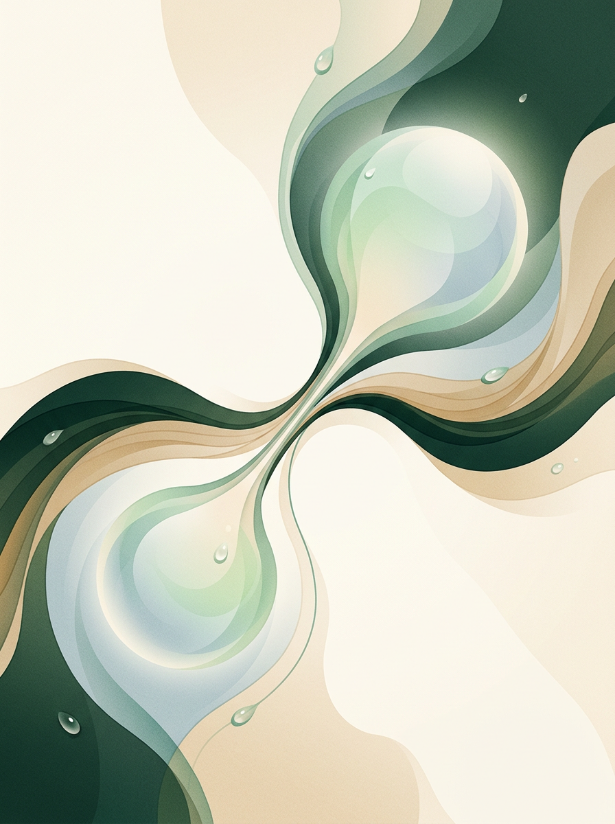 two luminous dew-orbs linked by a narrow pulse — asymmetric bridge — calm precise — cover for: Notion MCP tutorial for Claude Code and Cursor