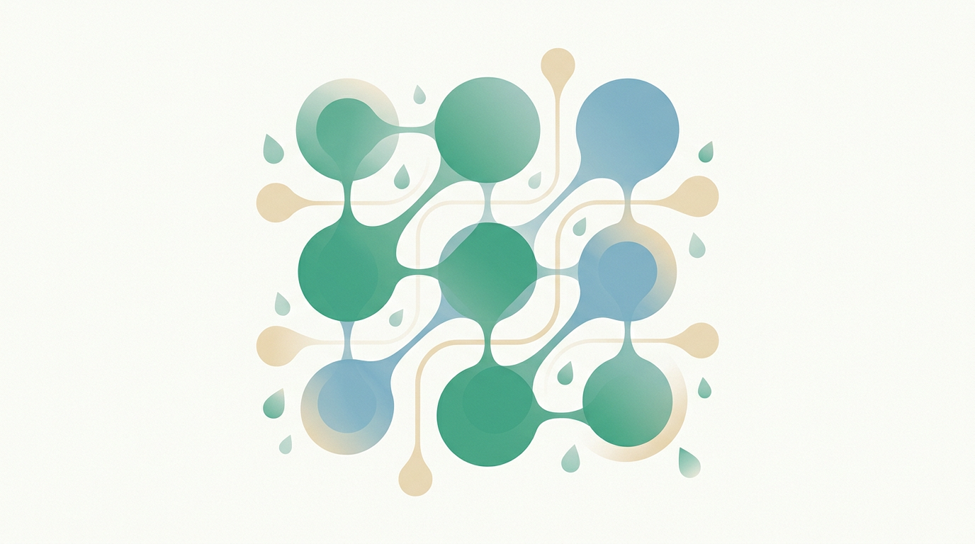 Abstract organic illustration for: Build a research agent with the Perplexity API in one evening