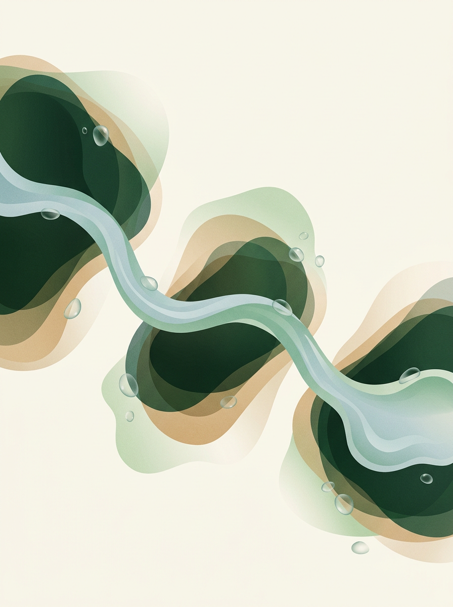 one clear current threading through three softened clusters — left-to-right flow — calm resolved — cover for: How to productize a Notion AI service clients actually buy