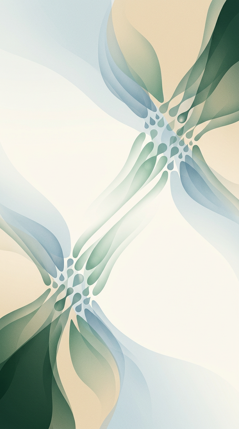 two intersecting streams of soft light condensing into ordered droplets — diagonal weave — calm precise — cover for: A sales pipeline hygiene automation template for small teams (n8n + AI)