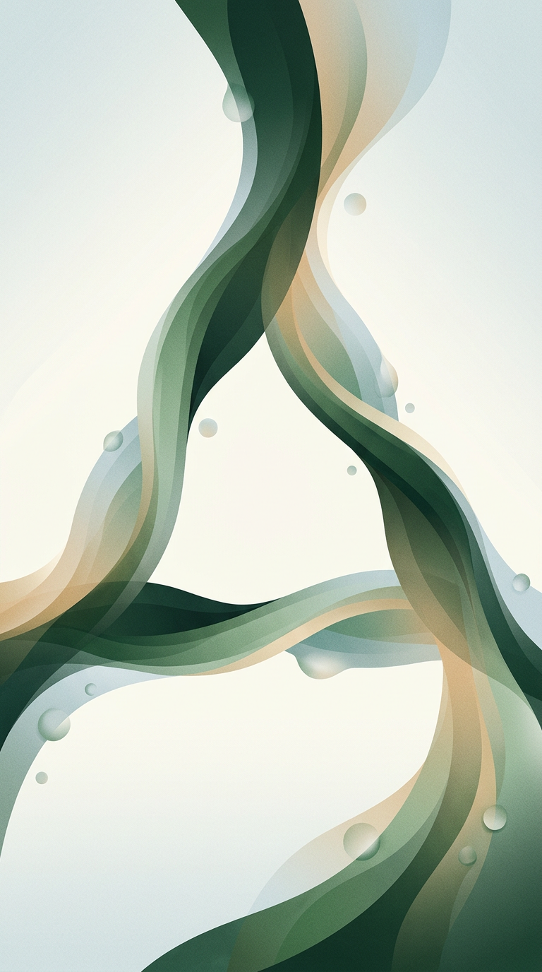 three gently intersecting dew-strands forming a stable triangular loop — balanced triad — grounded focused — cover for: A Mem + Reflect review pack: second brain templates for weekly synthesis that sticks