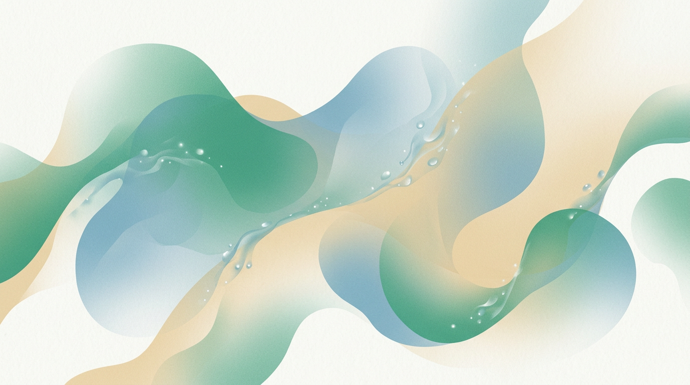 Abstract organic illustration for: How to run a weekly review with Claude Projects