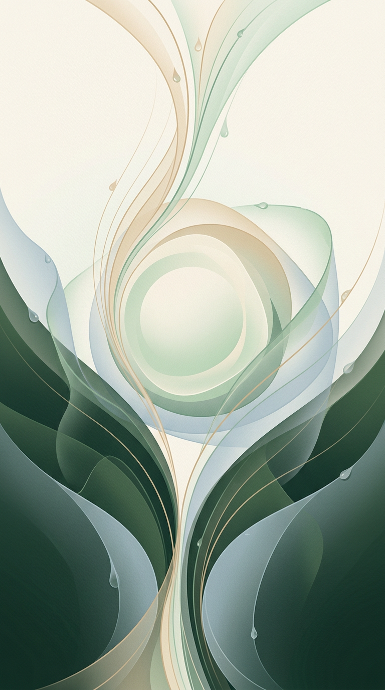 Converging masses threaded by upward-bloom lines — layered strata orbiting a central core — calm, intentional clarity. — cover for: A Zapier‑free automation stack for solopreneurs under $30/month